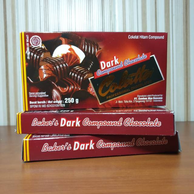 

Colatta Dark Compound Chocolate 250gr / Coklat Batang Colatta 250gr / Cokelat Batang Colatta