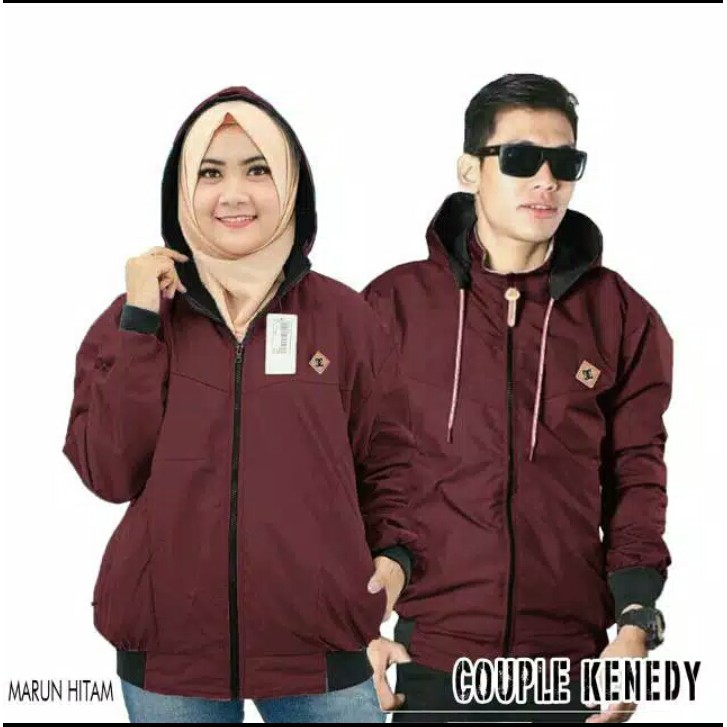 SEPASANG JAKET COUPLE ISI 2 / Jaket Couple Hoodie Bolak Balik / Jaket Pria / Jaket Wanita