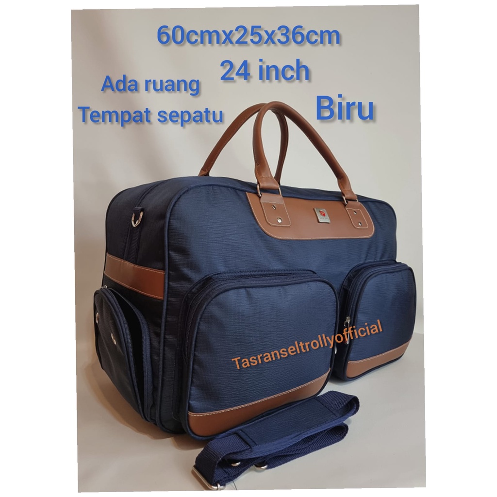 Tas Pakaian Travel Bag Polo Interclub 60cm Besar 100%original