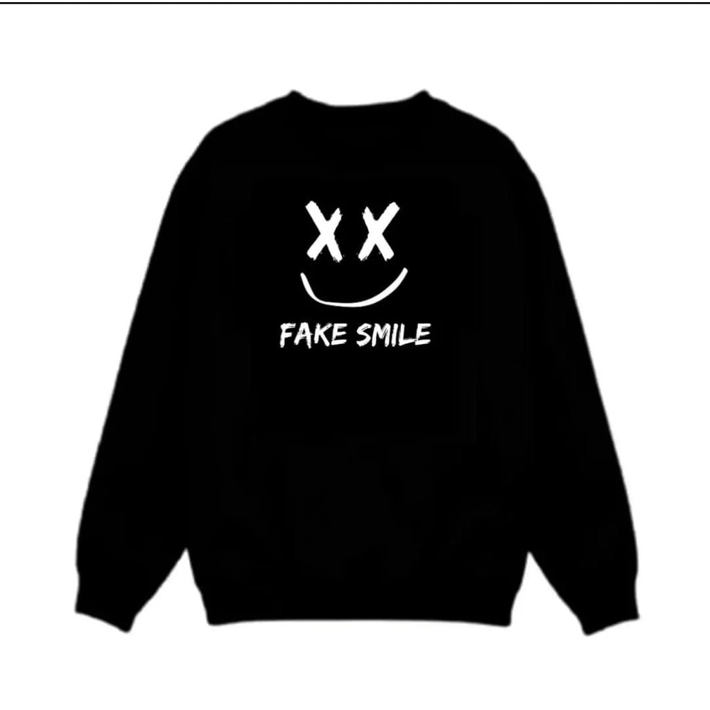 CREWNECK BLACK SERIES SIZE M - XXL SWEATER UNISEX / SWEATER UNISEX TEBAL