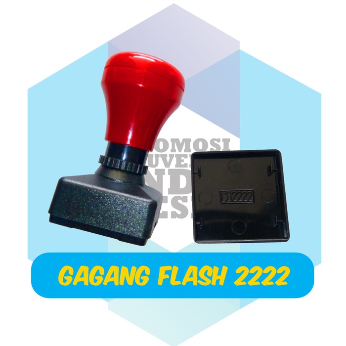 

Gagang stempel flash ukuran 22 x 22 mm