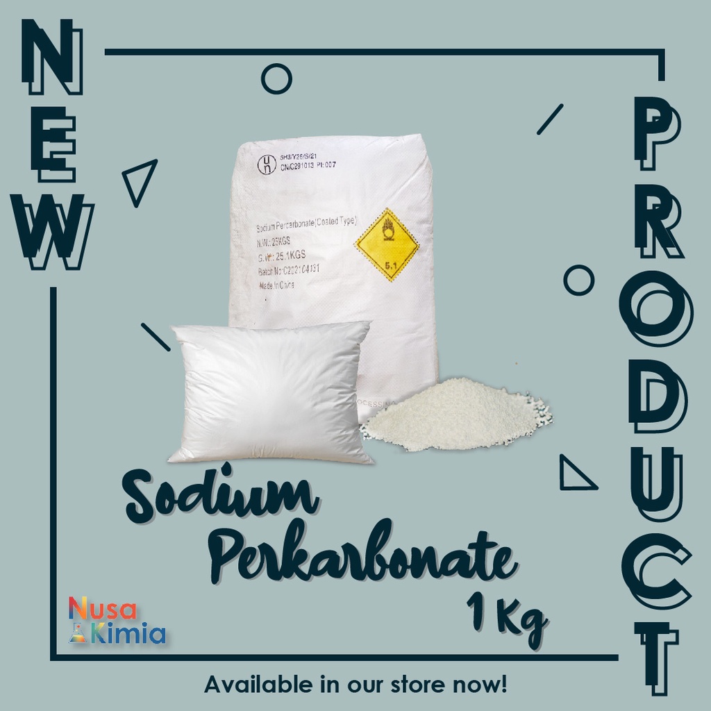 Sodium Percarbonat 1 KG - Bubuk OXY Clean - Pemutih Noda Pakaian - Pencerah Warna Kain