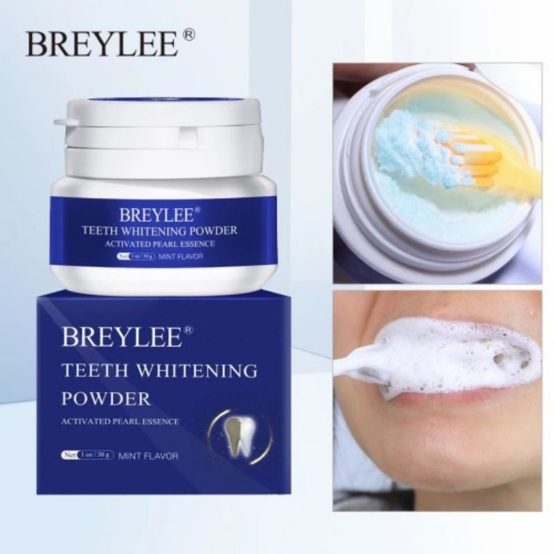 Breylee Teeth Whitening Powder 30gr | Pemutih Gigi | Odol Pemutih