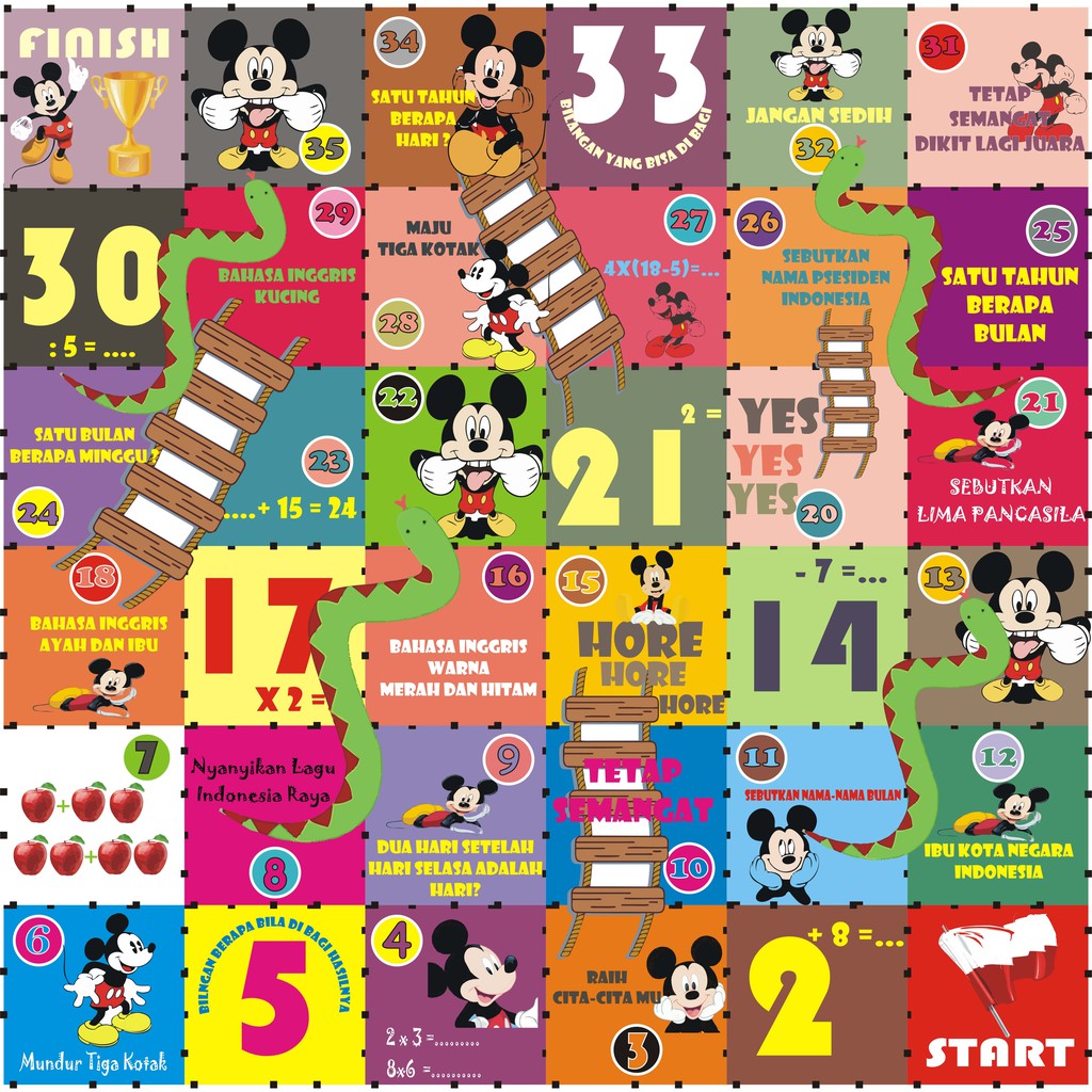 Permainan Edukasi /Ular Tangga Raksasa/mainan anak