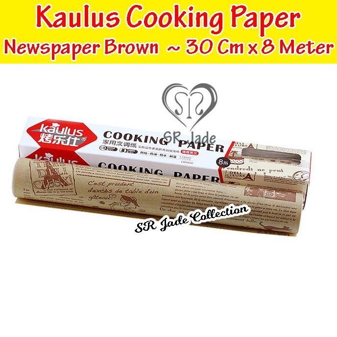 PERALATAN BAKING KAULUS BAKING PAPER COOKING PAPER NEWSPAPER VINTAGE KERTAS ROTI BAKING - BROWN