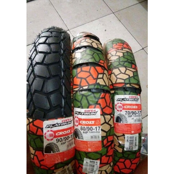 Ban Motor Ring 17 Corsa Platinum Cross S 80/90, 90/90 Tubless