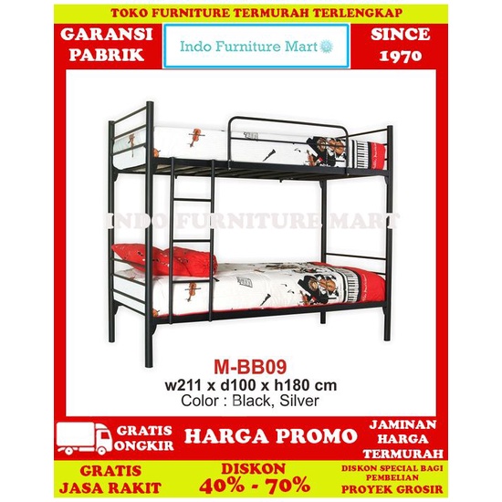 Tempat Tidur Ranjang Tingkat Susun Besi Expo  Mbb 09