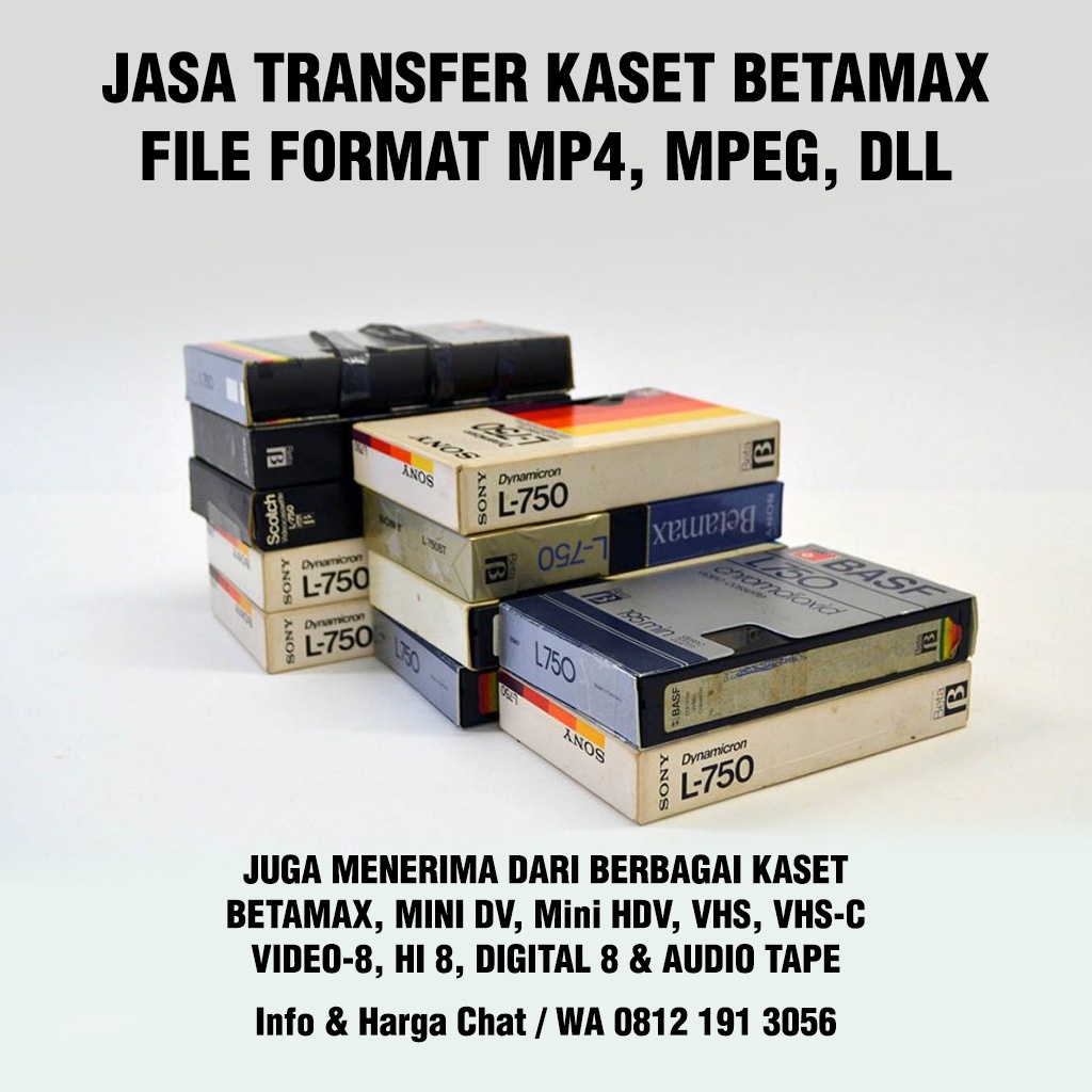 Transfer kaset BETAMAX