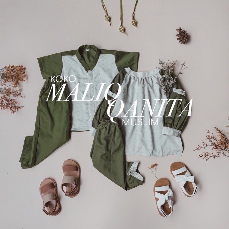 (COD) MY LITTLE BAJU MUSLIM KOKO MALIK QANITA BAJU LEBARAN ANAK FASHION PAKAIAN PREMIUM KATUN SILK D