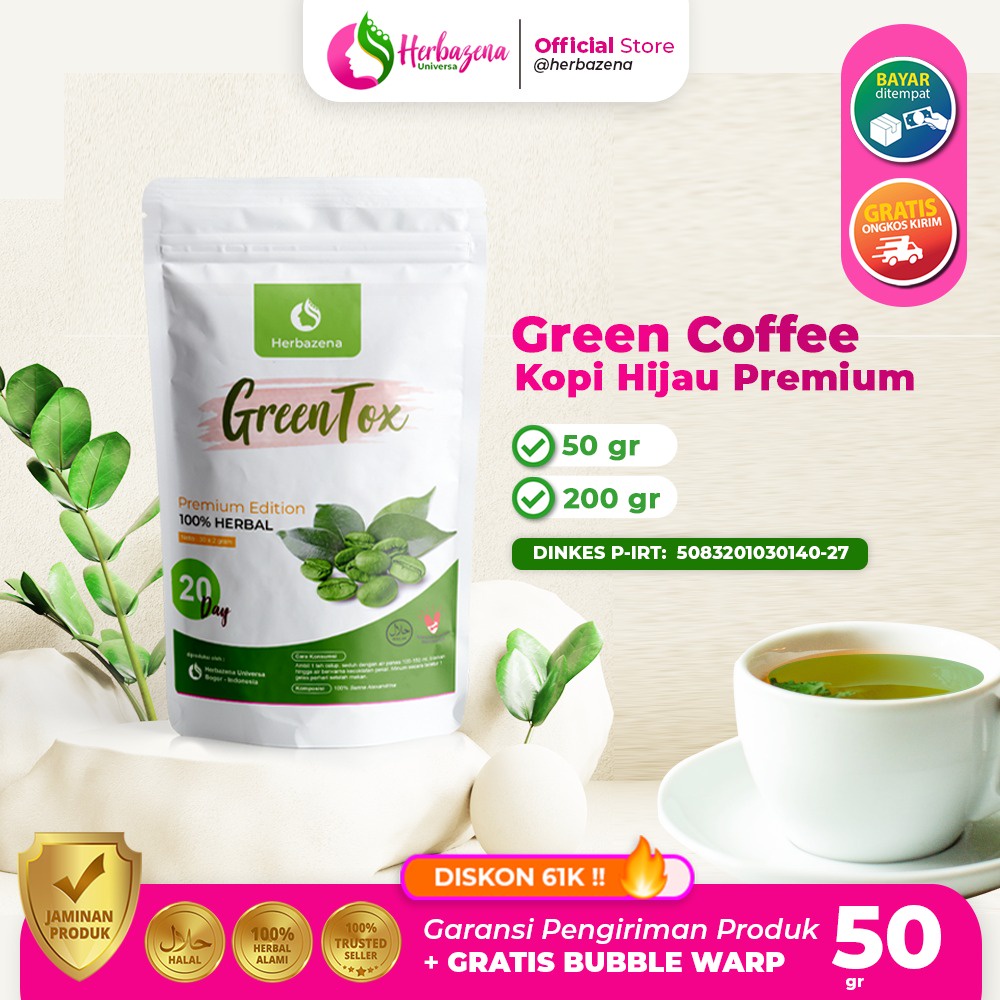 Biji Kopi Diet Green Coffee Obat Diet Langsing Ideal
