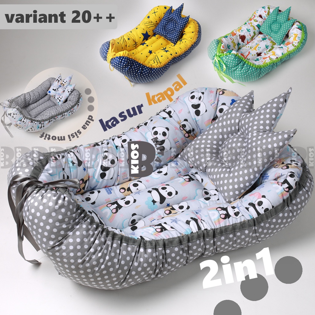 KASUR KAPAL BABY NEST / KASUR KOLAM BAYI TERMURAH FREE BANTAL PEYANG CROWN / KASUR ANTI GUMOH