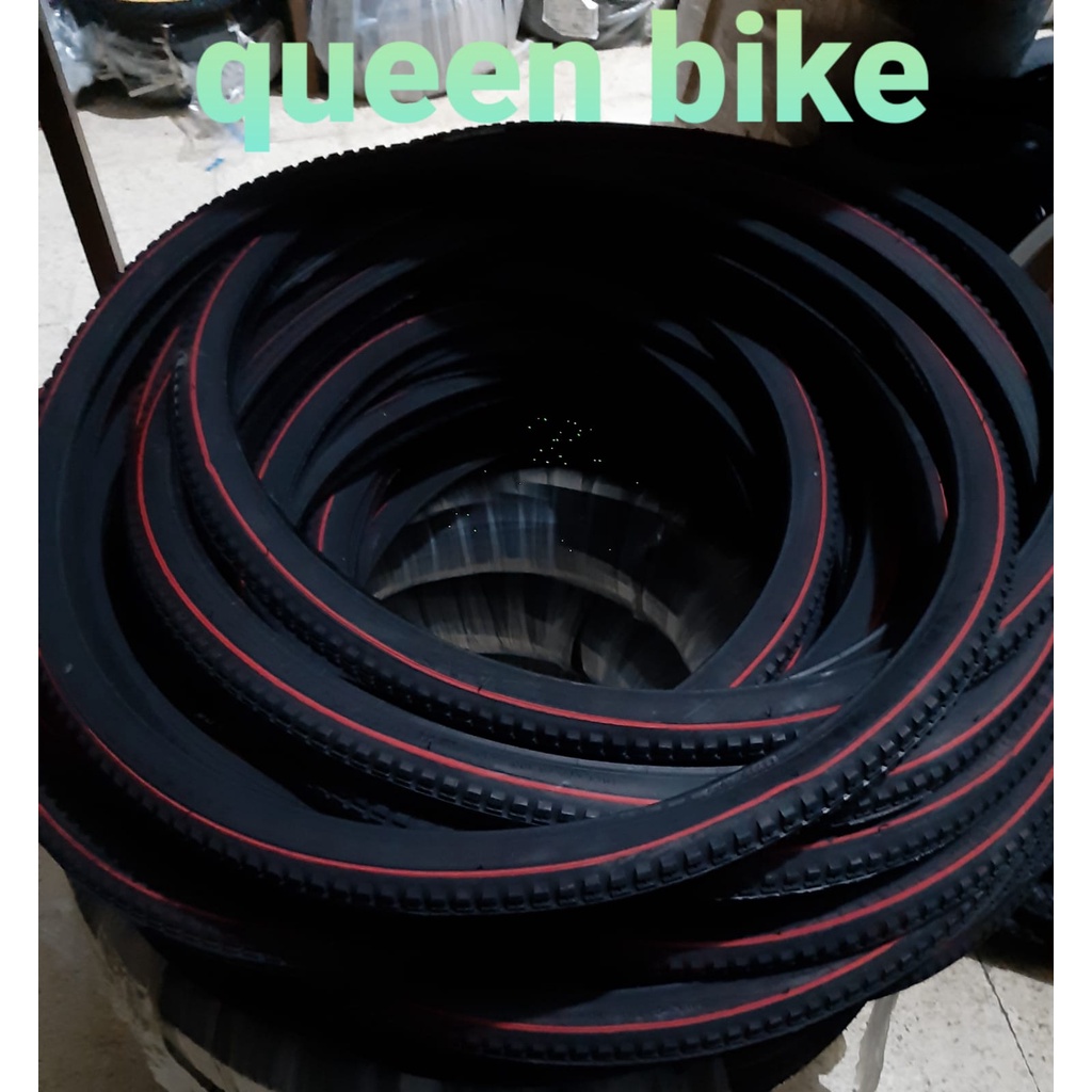 Ban Luar Sepeda 26x1 3/8 Jengki Kumbang Siera Deli Tire Swallow Les Merah