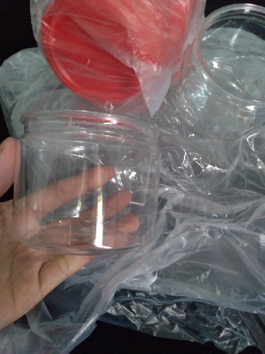 Toples Plastik Fox 250ml Toples Kue Kering Permen Selai