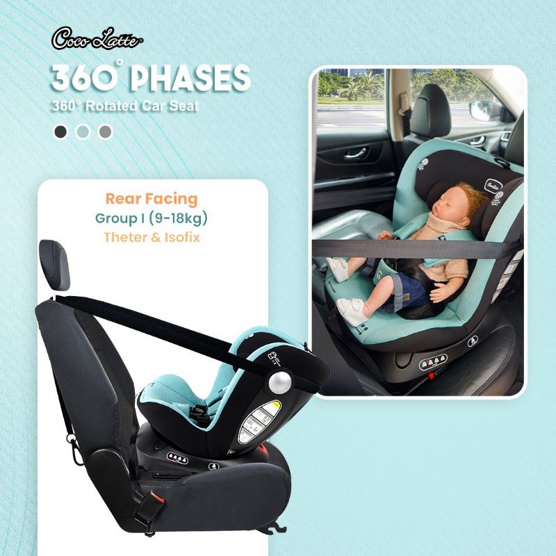 Makassar - Cocolatte Carseat CL 880 360˚ Phases (360˚ Rotated Carseat ) Kursi Mobil Bayi