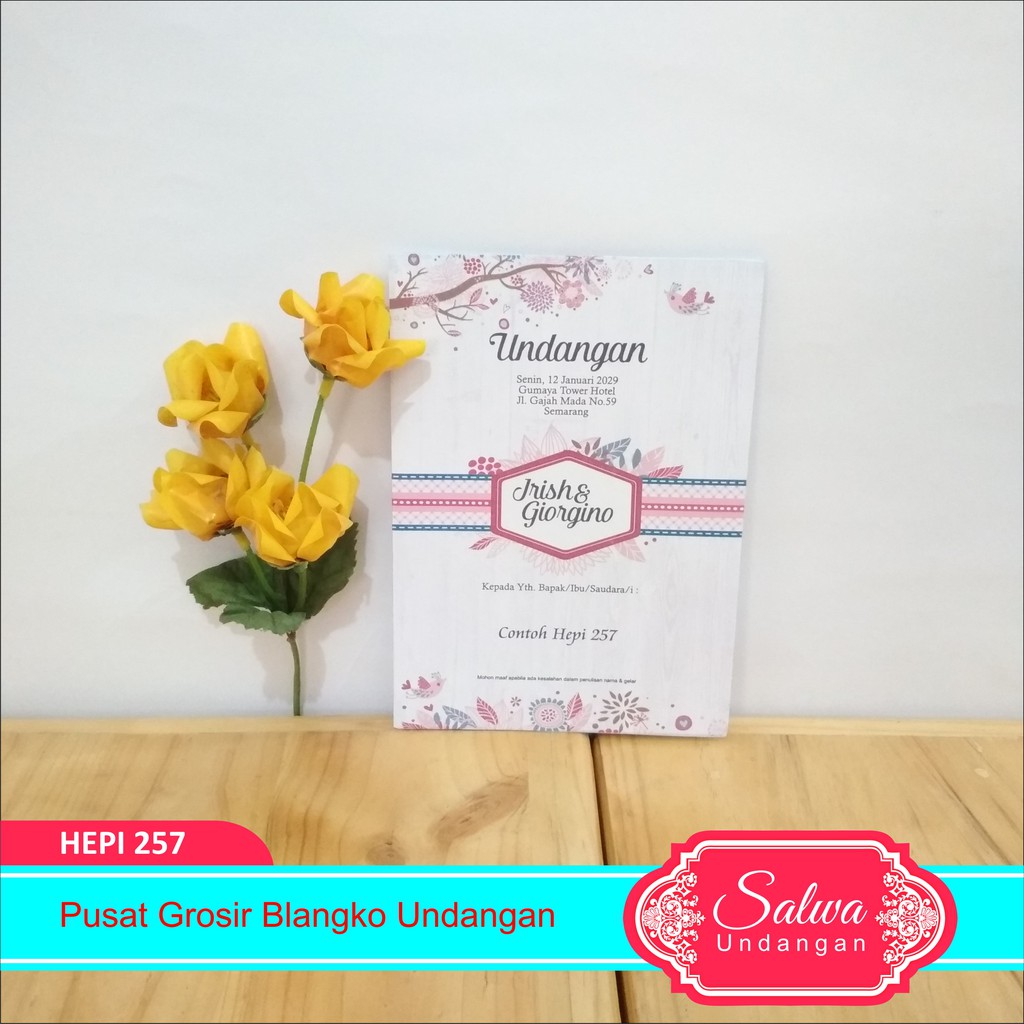 Blangko Undangan Hepi 257