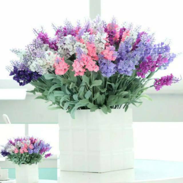  Bunga  Lavender  Plastik Artificial  Shopee Indonesia