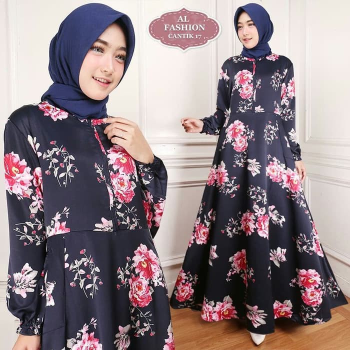 gamis murah gamis maxmara terbaru cantik 17 navi maxi dres baju muslim