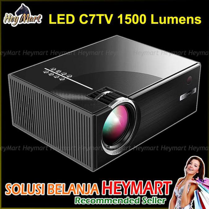 Cheerlux C7 Tv Tuner Proyektor Mini Led Infokus Nobar Projector Bola