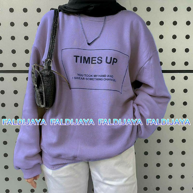 TIMES UP SWEATER WANITA FLEECE KEKINIAN TERMURAH