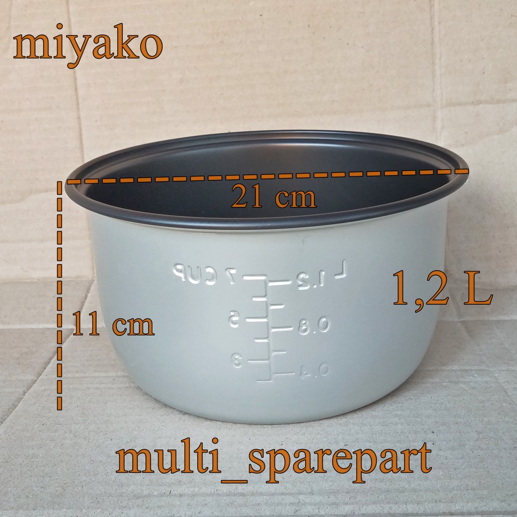 Panci Magic Com 1,2 L rice cooker Miyako Dll