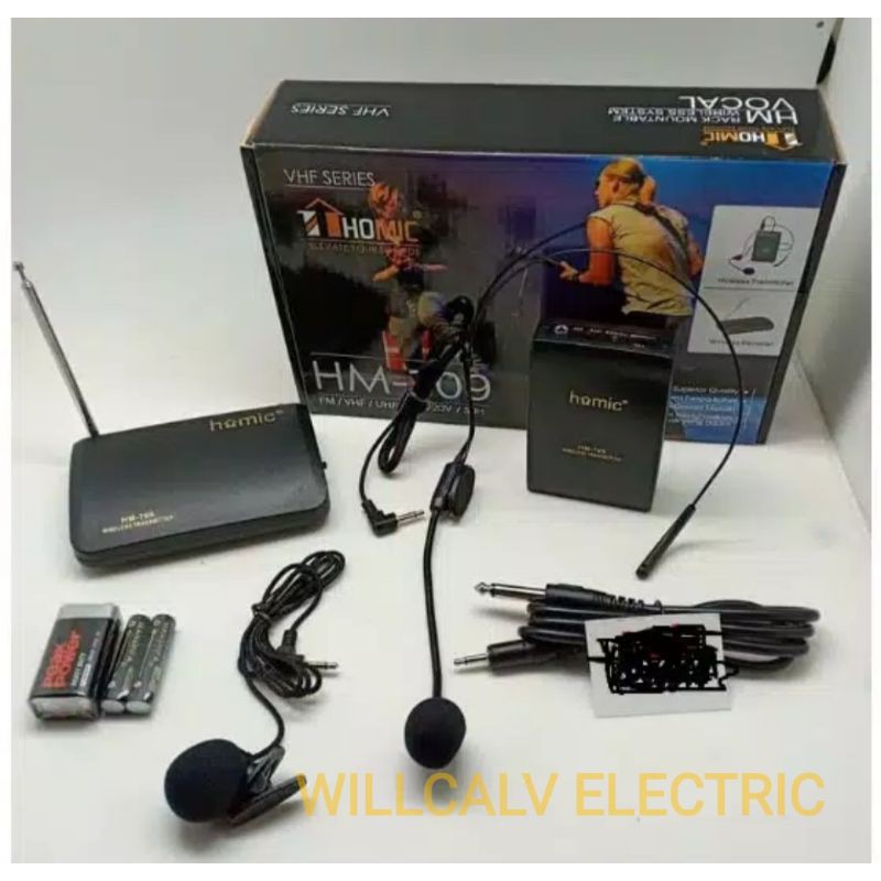 MIC MICROFON MICROPHONE HOMIC HM-709 / MIC WIRELESS HOMIC HM709 HM-709