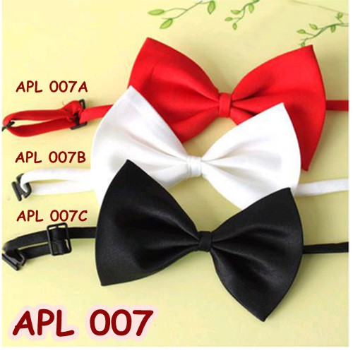 [STOCK TERBATAS] AKSESORIS PENGANTIN JAS PRIA TUXEDO DASI KUPU-KUPU SATIN APL007