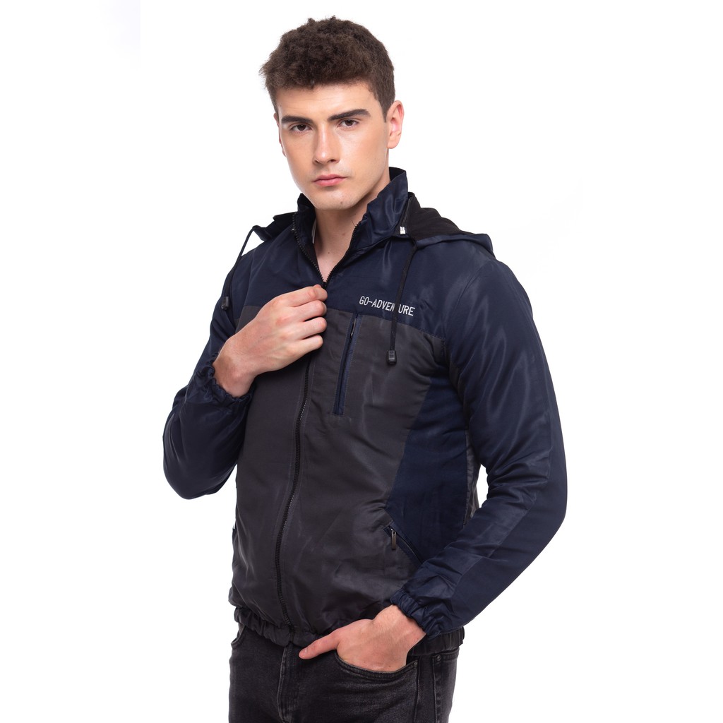 (BISA COD) JAKET WATERPROOF PRIA JAKET OUTDOOR ANTI AIR JAKET BOLAK BALIK ADVENTURE HEYLOOK