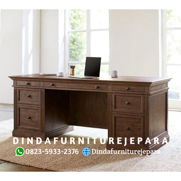 Meja kantor minimalis Meja kerja direktur jati