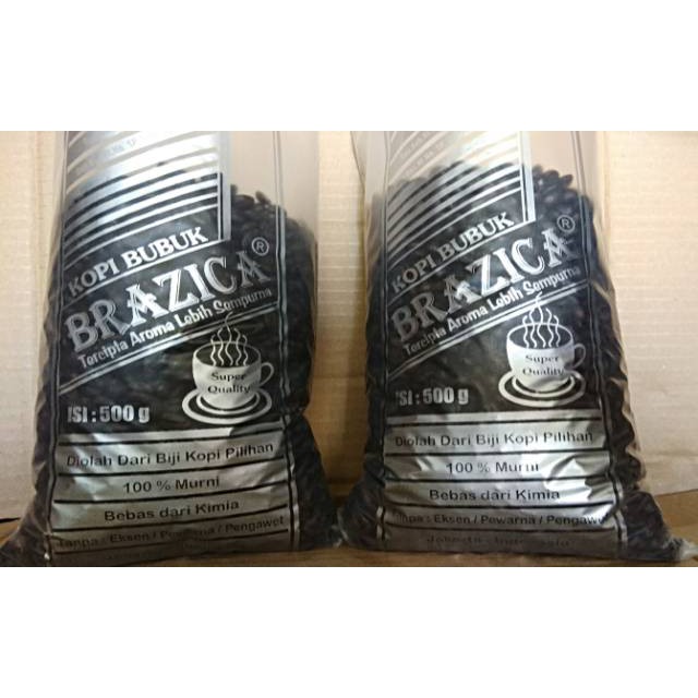 

Kopi Robusta Lampung BRAZICA "Silver Quality / Ekonomis" 1 Kg ( Biji / Bubuk )