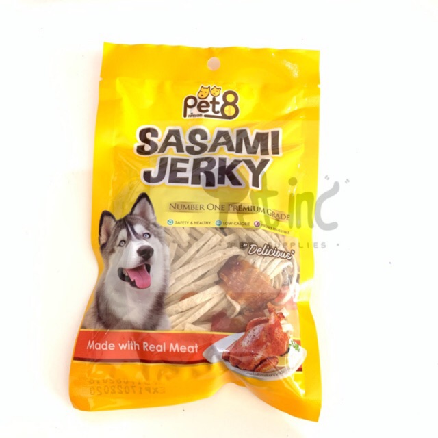 Sasami jerky fish stripe with chicken jerky wrap