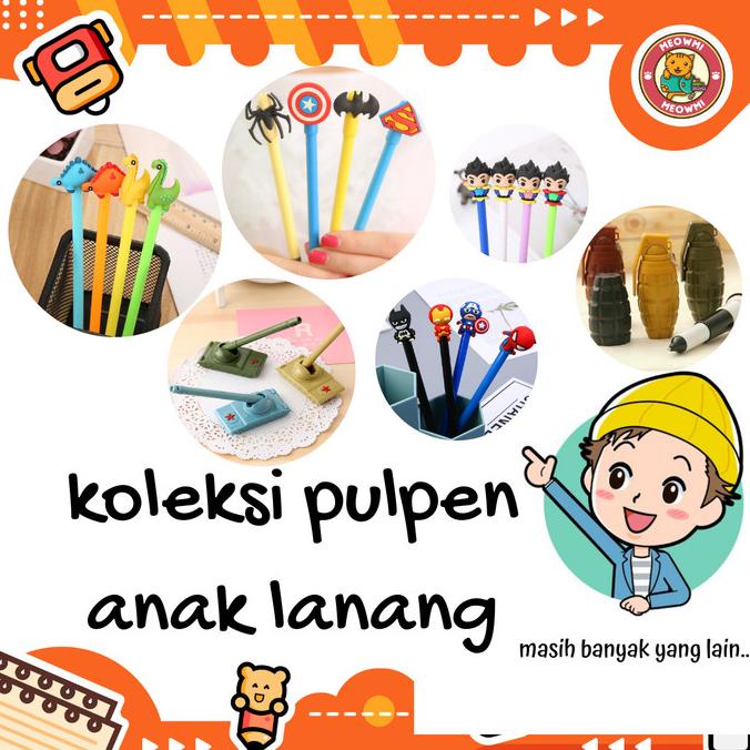 

Buruan serbu] [MEOWMI] Alat Tulis Pulpen Karakter Untuk Anak Cowok Lanang