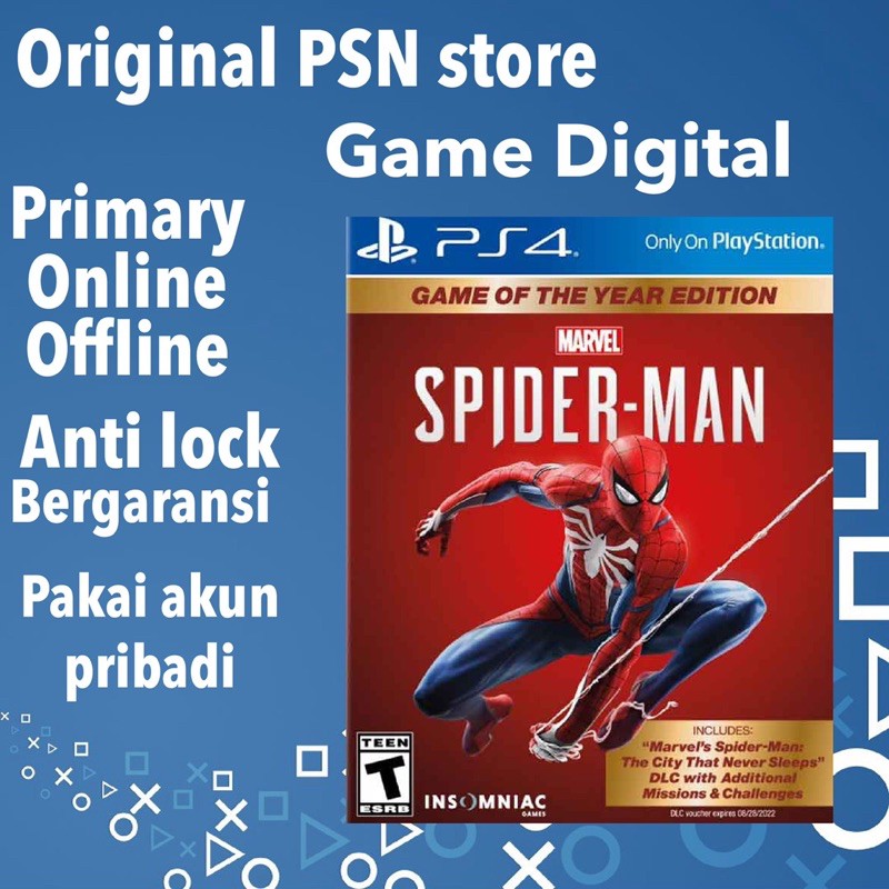 spiderman ps4 game digital original