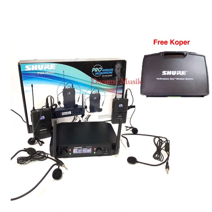 Mic wireless clip on shure PGX 242 / 93 (2 clip on )
