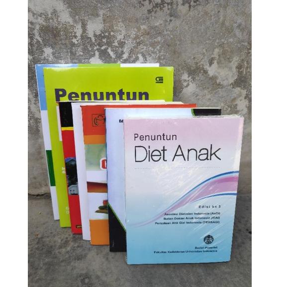 [KODE PRODUK Q2719] Buku Gizi ( Prinsip Dasar , Penuntun Diet , Konseling Gizi , NCP , Diet Anak , A