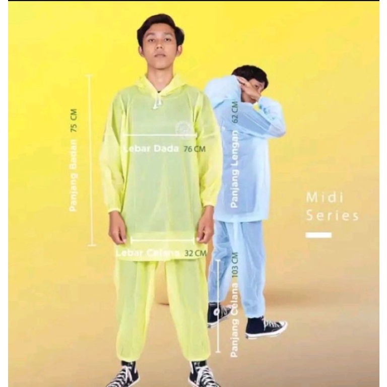 Jas Hujan Ponco MIDI Gajah Elephant Brand Baju Lengan Celana Terlaris Murah Pria Dewasa Wanita Remaja / Raincoat Kelelawar Setelan Mantel Terbaru Berkualitas harga grosir Awet