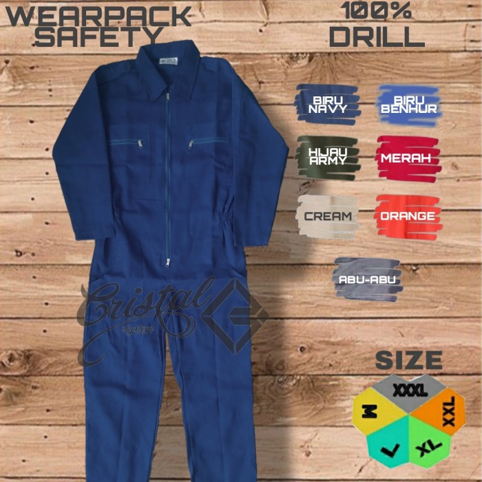 Wearpack / Katelpak / Baju Bengkel / Baju Lapangan Baru