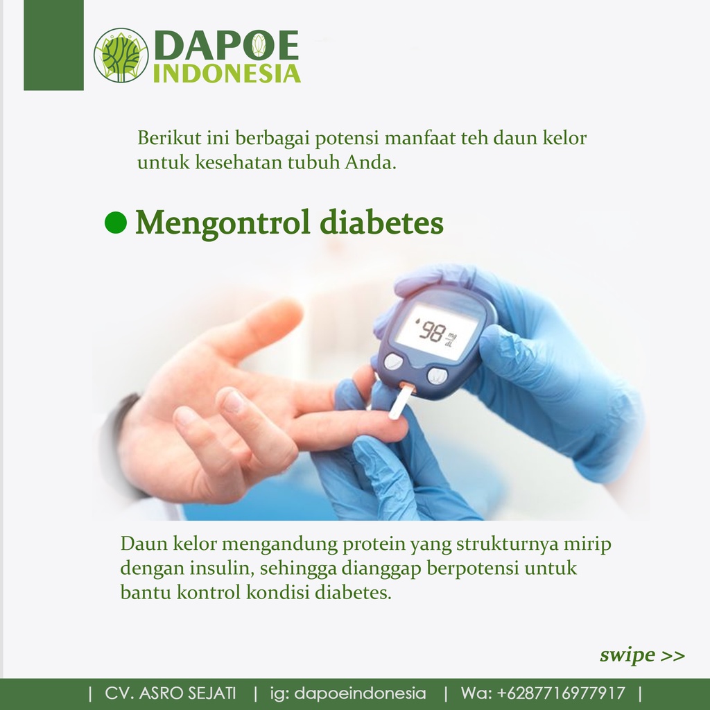 teh kelor untuk pengontrol diabetes