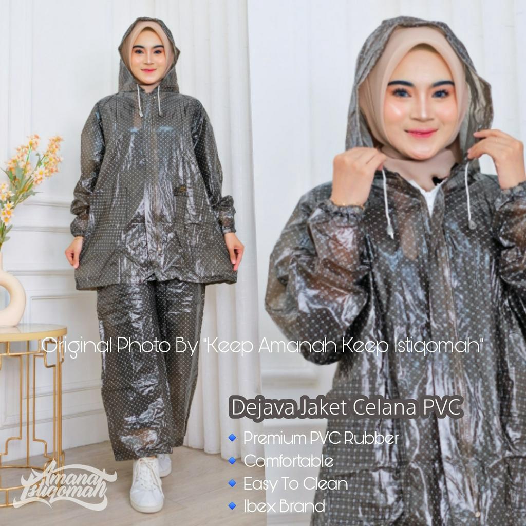 Dejava Premium Jaket Celana Mantol Jas Hujan PVC