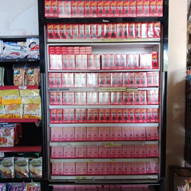 

Pocky mini box 22gr varian rasa coklat dan stroberry