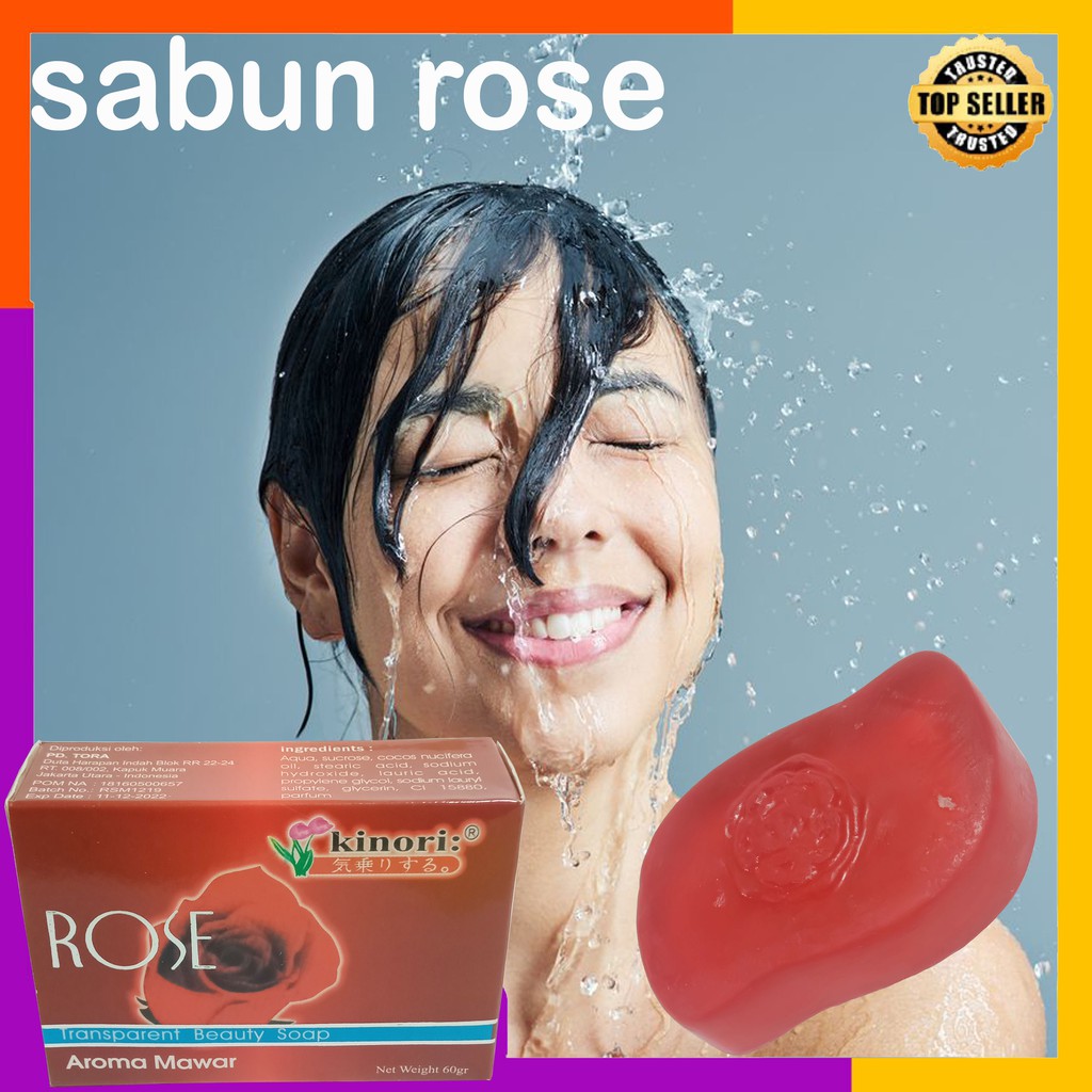 SABUN ROSE KINORI 60 grm ORIGINAL BPOM