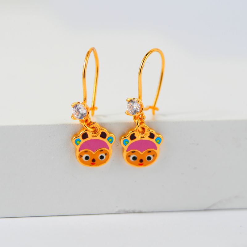 Anting Emas Kawatan Anak Motif Dewa Cat - Toko Emas Gadjah