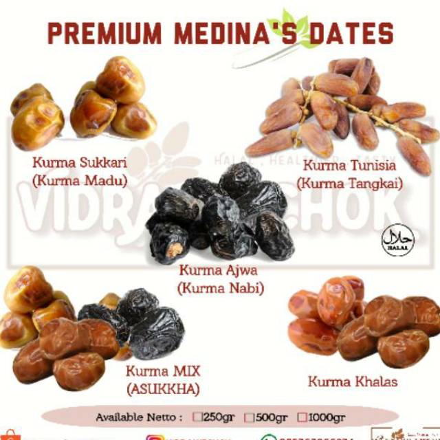 

Kurma Premium Medina's Best Quality Dates 500 gram
