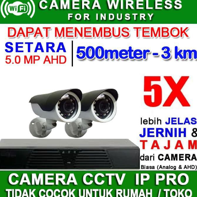 Promo Cctv Paket 3.0 Mp Komplit Pemasangan 2 Cam Mix Kamera Siap Pakai Big Sale