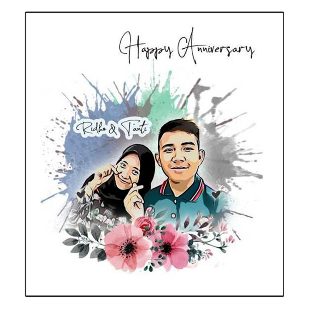 Edit foto Karikatur / Desain Foto / Jasa Edit Foto / Foto Karikatur / SOFTFILE - Saffana Desain