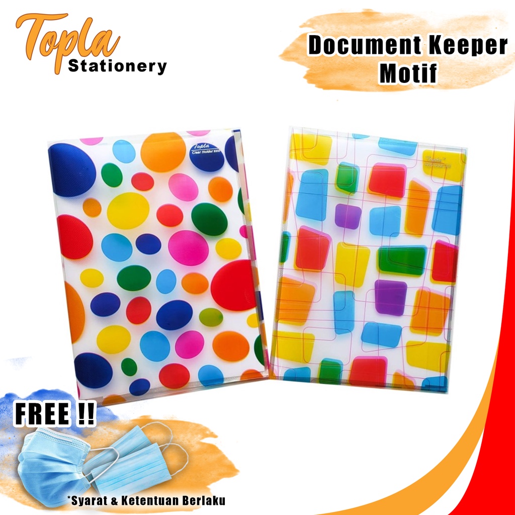 

Topla Clear Holder Folio Isi 20 Lembar Motif Lucu CH 333F Dokumen Keepeer Map File Map Dokumen Plastik File Folder Motif Map Plastik