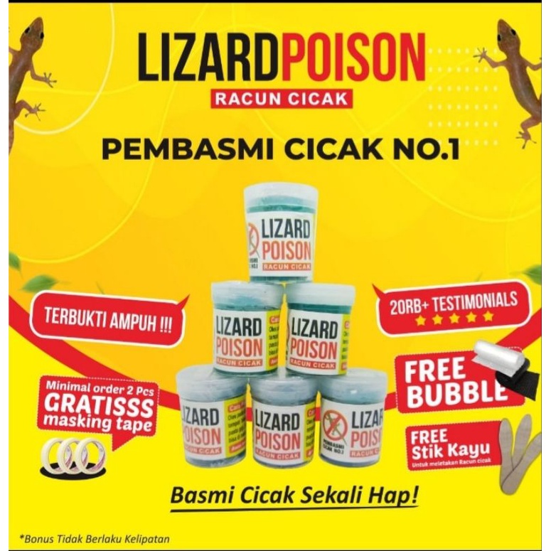 Lizard Poison racun cicak paling Ampuh