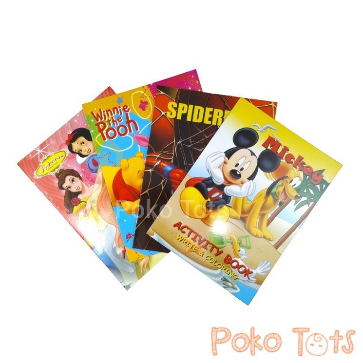 Children Activity Book Write and Coloring Buku Aktivitas Menulis dan Merwarnai Anak