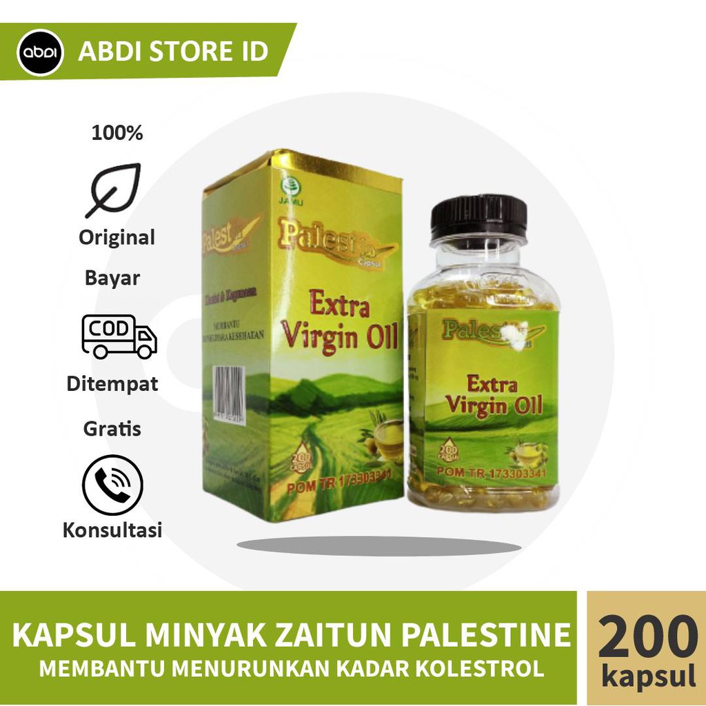 

Kapsul Minyak Zaitun Extra Virgin Olive Oil Palestine 200 Kapsul