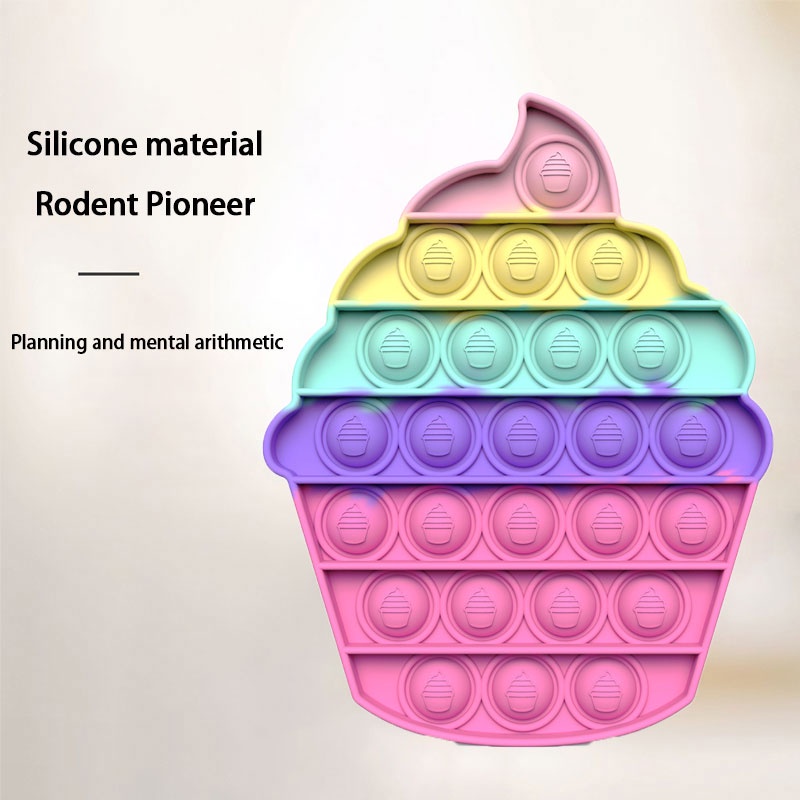 Es Krim Produk Baru Puzzle Dekompresi Mainan Rainbow Macaron