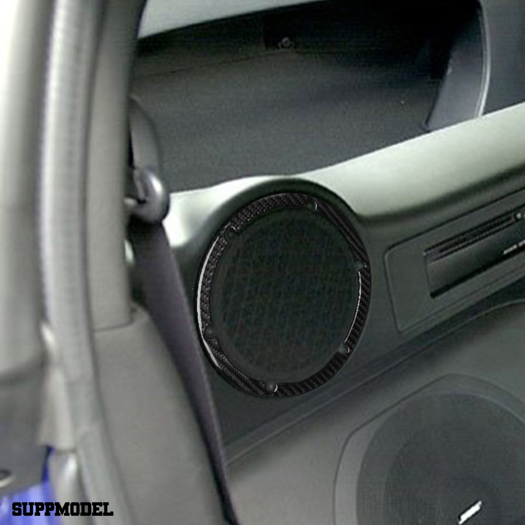 Smodel 2 Pcs Sticker Dekorasi Stir Mobil Nissan 06-09 / 350z Bahan Serat Karbon Anti Air